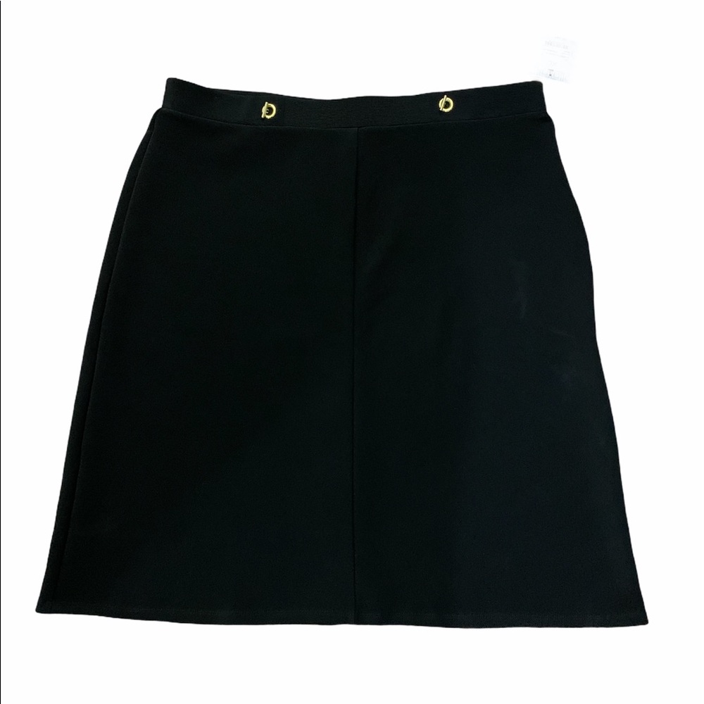 NWT Liz Claiborne Black Carter Skirt Size Large